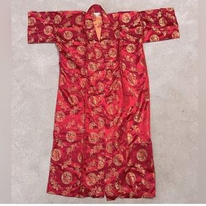 Full Length Kung Fu Asian short Sleeve Robe